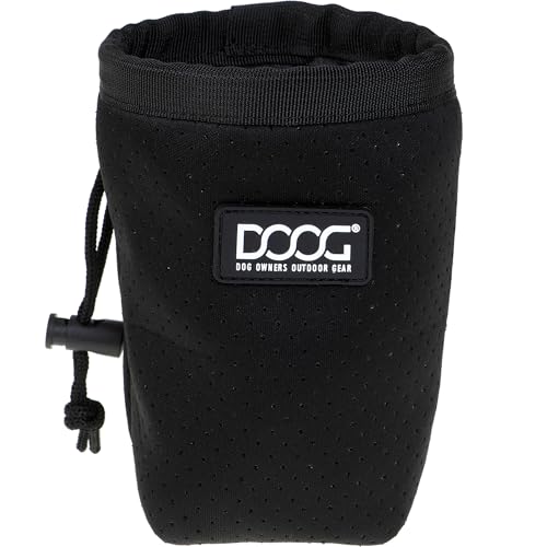DOOG Treat & Training Pouch - Black | Clip-On Pouch for Dog Walks & Training - color: Black, size: Small