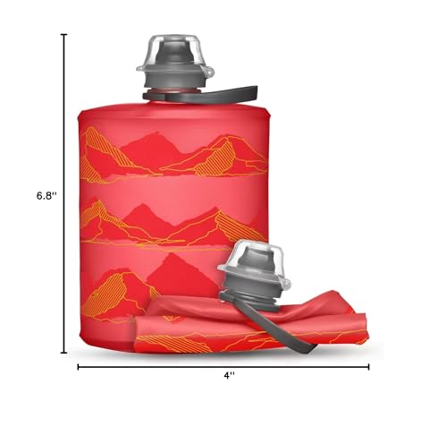 HydraPak Stow Collapsible Water Bottle (350ml, 500ml, 1L) - color: MTN Redwood, style: 17oz/500ml