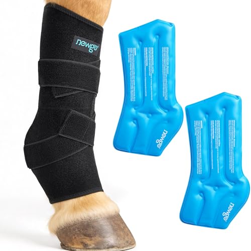 NEWGO Horse Ice Pack, 1 Wrap with 2 Gel Packs - style: 1 Pack
