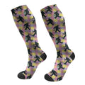 FREEHOTU Compression Knee High Socks for Women/Men Circulation 15-20 Mmhg - color: Easter Bigfoots