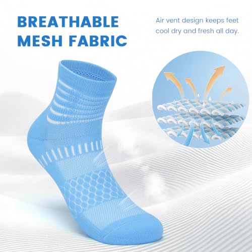 IRAMY Ankle Compression Socks Women Men Plantar Fasciitis Relief 3/5 Pairs - color: Pink(3 Pairs), size: Medium