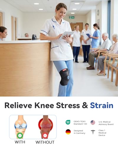 Medical Knee Brace for Women & Men,Knee Support with Side Stabilizers - size: XX-Large