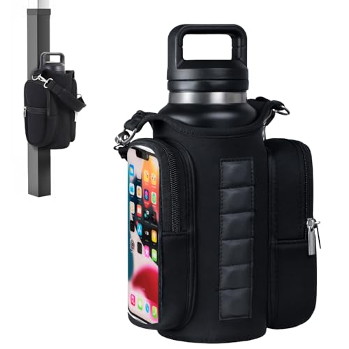 Magnetic Gym Bag for Men & Women - Water Bottle Holder, Crossbody Strap, Touchscreen Pocket & Creative Storage - Perfect for Gym, Running, Travel & Fitness Essentials
