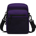 Lohol Small Messenger Bag for Men Women, Water Resistant Adjustable Crossbody Sling bag Purse for Travel Sports - color: Purple
