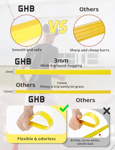 GHB Agility Ladder,Football Training Equipment Set - color: Yellow