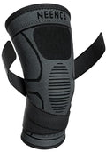 Compression Knee Brace for Women & Men - 2 Pack with Adjustable Straps - color: 2 Pack - Black, size: Large