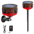Solar Outdoor Motion Sensor Alarm-Dog Barking or Gunshot Sound