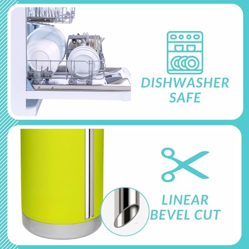 4PCS Replacement Metal Straw for YETI Rambler Jr. Water Bottle, Reusable Stainless Steel Replacement Straws with 2PCS Cleaning Brushes Compatible with YETI Rambler Jr. Bottle (12oz) - size: 12oz