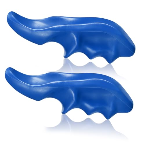 Nuanchu 2 Pcs Blue Thumb Massage Tool, Deep Tissue Massager - color: Blue