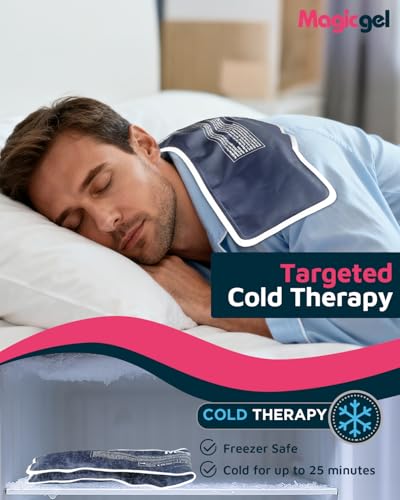 Magic Gel Neck Ice Pack - Shoulder Ice Pack - Cooling Neck Wrap - Cooler Ring - Flexible and Reusable Cold Pad - Lightweight & Comfortable - One Size Fits Most (Gray) - color: Neck Ice Pack - Grey