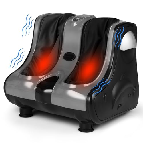 ARLIME Foot and Calf Massager, Shiatsu Foot Massager Machine - color: Grey