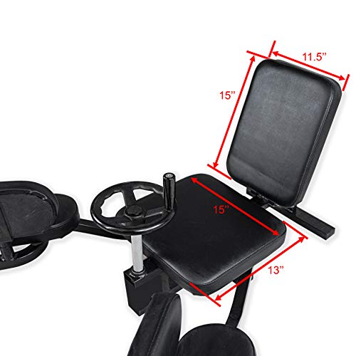 Valor Fitness Leg Stretcher Machine, Split Machine for Flexibility Training, 180 Degree Adductor Stretching Machine with Wheel Crank, Hip Opener for Hamstrings, Groin, Dance, MMA & Gymnastics