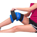 Reusable Soft Gel Hot & Cold Knee Wrap - Pain Relief for Surgery & Torn ACL - style: Knee Ice Wrap w/ Extra Gel Pack