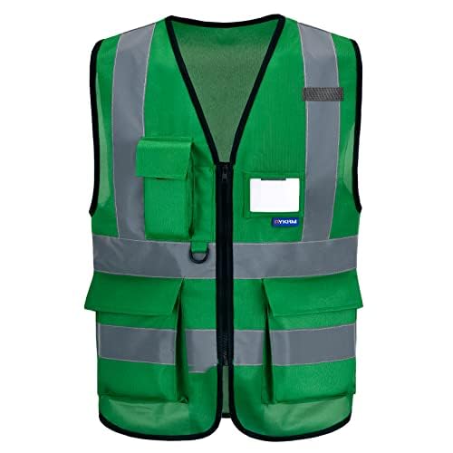 small womens safety vests green - color: Green, size: Small