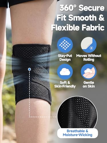 Braventure Knee Brace for Women and Men, Knee Support with Side Stabilizers (Medium) - size: Medium