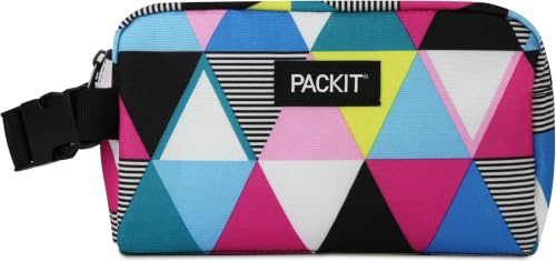 PackIt Freezable Snack Box, Triangle Stripes, Medium (Pack of 12) - color: Triangle Stripes, size: Medium (Pack of 12)