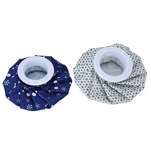 Sorandy 2pcs 6in Small Reusable Ice Bags Hot Water Bag with Cover, Ice Pack for Injuries, No Leak Waterproof Ice Pack Bags for Pain Relief, Swelling, Wisdom Teeth, Headache