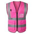 Safety Vest High Visibility Reflective Construction Vest - color: Pink, size: Small