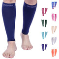 Doc Miller Compression Calf Sleeve for Men & Women, 20-30mmHg - color: Dark Blue, size: Small REGULAR