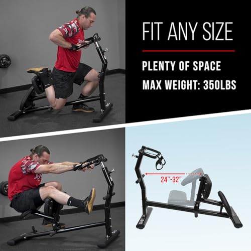 Valor Fitness Back Stretch Machine - Total Body Leg Stretching Equipment Home Gym Flexibility Therapy Workout Max Weight 350 Pounds - Straps Included