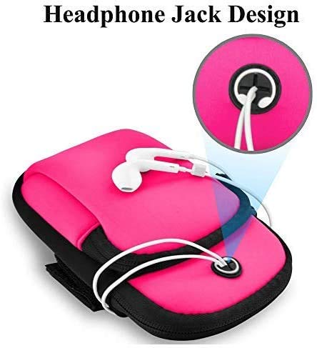 Running Armband Cell Phone Holder for iPhone 17 16 16e 15 14 13 12 11 Pro Max Xs Xr X Plus Mini Air, Galaxy S22 S23 S24 S25 S26 Ultra Note 20,Sport Arm Band Sleeve on Run Gym Exercise Workout - color: 2-Pink