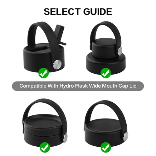 Gasket Replacement Compatible with Hydro Flask,Wide Mouth Lid-O Ring Rubber Seal For HydroFlask Wide Cap-6 Pack Replacement Silicone Seal Parts(Not For Thermoflask Spout and Straw Lid)