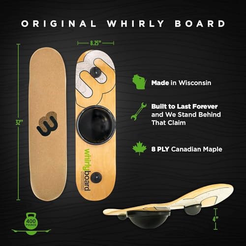 Whirly Board Spinning Balance Board & Agility Training Equipment - size: Natural Cork Rubber Grip Tape