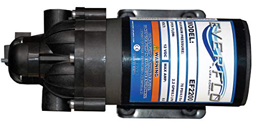 Everflo 12V On-Demand Diaphragm Sprayer Pump - 2.2GPM, 70 PSI, 3/8" FNPT Ports - size: 2.2 GPM, style: FNPT Ports