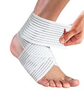 HiRui Foot & Ankle Brace 2 Pack, Adjustable Compression Wrap for Men & Women – Helps with Sprains, Plantar Fasciitis, Achilles Tendonitis, Arthritis, Running, Sports, Gym – Fits in Shoes (White) - color: White