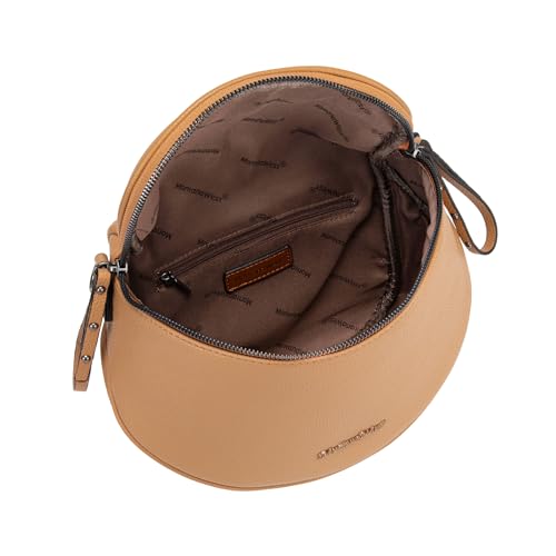 Montana West Crossbody Bag for Women, Vegan Leather Bum Bag with Coin Purse - color: Camel
