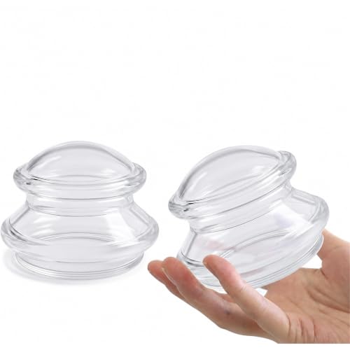 ELERA Silicone Cupping Therapy XL Size Sets, Professionally Chinese Massage Cups Tools, Silicone Cup for Joint Pain Relief, Massage Body (XL*2 Cups) - style: 2 Cups (XL size)
