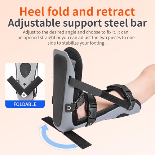 Laway Plantar Fasciitis Adjustable Leg Support Brace with Adjustable Support Bracket Fits Right or Left Foot for Soreness Relief, Foot Pain and Stretching(Medium) - size: Medium
