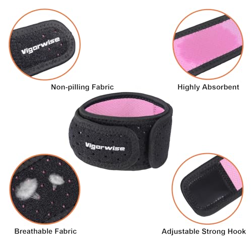 Achilles Tendonitis Brace for Women, 1Pcs Adjustable Ankle Brace with Silicone Pad for Running Hiking Sports, Pink - color: Pink