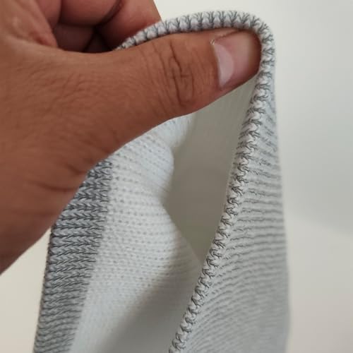Reflective Beanie Hat High Visibility Warm Winter Loop Knit Cap Gifts for Women Men - color: White-1 Pack