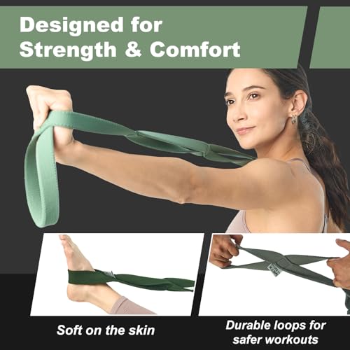 VRTX Fabric Stretch Strap Essential Set for Yoga, Pilates, Home Workout