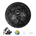 VEVOR Half Exercise Ball Trainer, 23/26 inch Balance Ball Trainer, 1500lbs Capacity Stability Ball, Yoga Ball with Resistance Bands & Foot Pump, Strength Fitness Ball for Home Gym Full Body Workout - color: 23" Particle Black