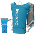 INOXTO Running Hydration Vest Backpack,Lightweight Insulated Pack with 1.5L Water Bladder Bag Daypack for Hiking Trail Running Cycling Race Marathon for Women Men - color: Blue white