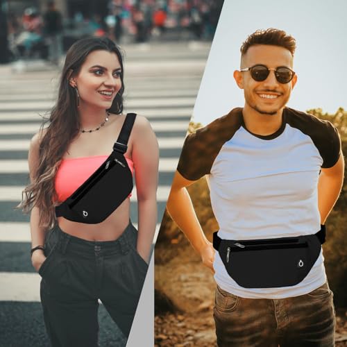 Fanny Pack for Women Men,Crossbody Water Resistant Sports Waist Bag Pack - color: 1pack-skyblue