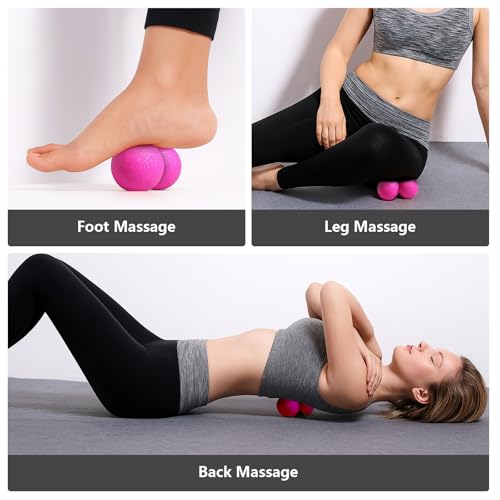 GOGO Peanut Massage Ball Double Lacrosse Fascia Balls - color: Green