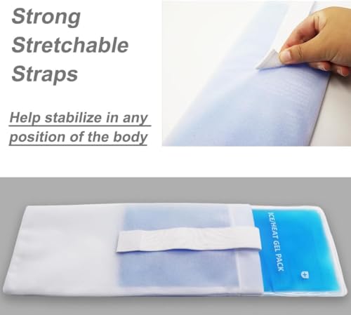 Gel Ice Packs, Teal 2 Pack, 10×5 inch (28×13cm)