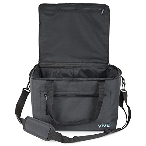 Vive Travel Bag for Ice Therapy Machine - Fits Polar Active, Ossur Cold - color: Black