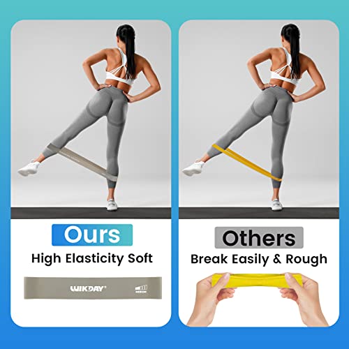 WIKDAY Resistance Bands with Handles for Exercise,beginners - color: 150LBS COLOR-GRAY LOOP