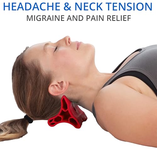 Body Back Davinci Tool - Neck Massager for Pain Relief Deep Tissue - Red - style: Firm - Red