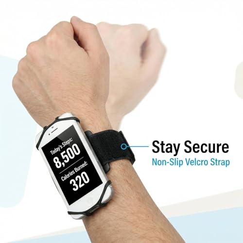 Wristband Phone Holder Mobile Phone Black Wrist Band