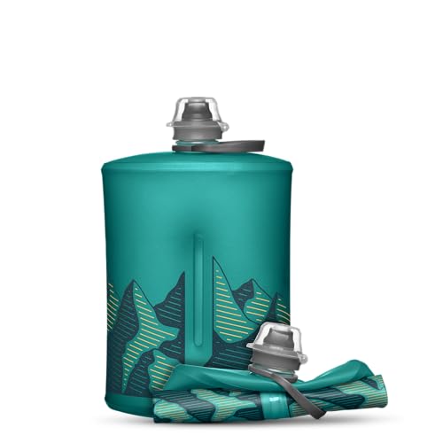 HydraPak Stow Collapsible Water Bottle (350ml, 500ml, 1L) - color: *NEW* Glacier Blue, style: 32oz/1L