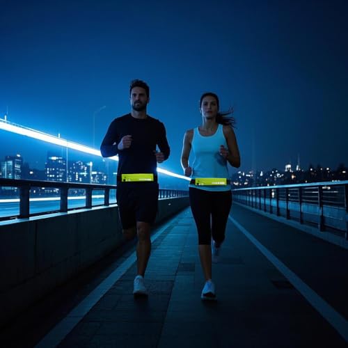 USHAKE Slim Running Belt Women Men, Bounce Free Fanny Pack Phone Holder - color: Yellow