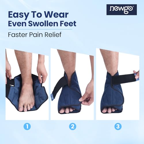 NEWGO Bundle of Foot Ice Pack and Formfitting Sock Achilles Tendon