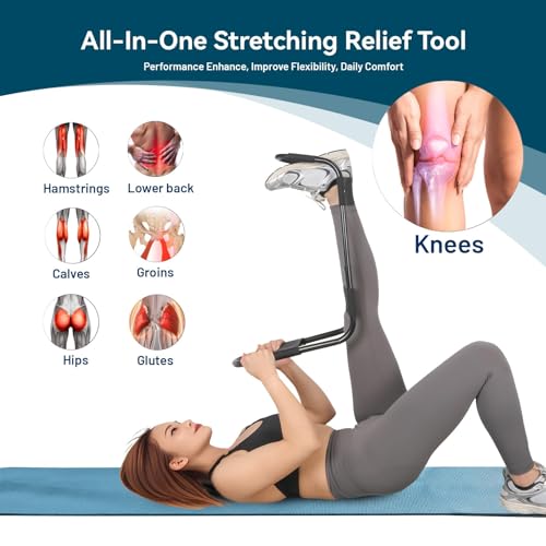 Hamstring Stretcher, Knee Extension Device, Lower Back, Hip & Calf Stretching
