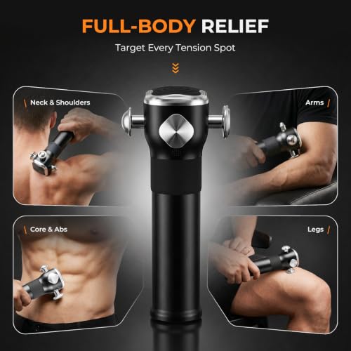 2026 Upgraded Therapy Massager - Handheld Deep Tissue Vibration Massager for Full Body Pain Relief & Fascial limitation & Treats Sensitive Areas | Pressure Point Massage Tool