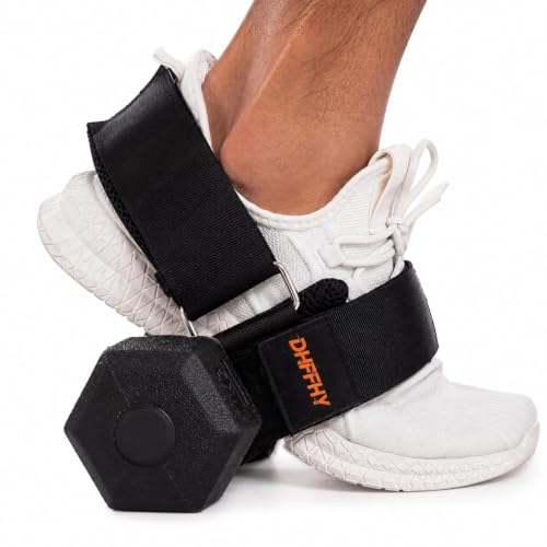 Monkey Foot Dumbbell Attachment for Glute Kickbacks & Leg Workouts, Adjustable Ankle/Foot Strap for Home Gym, Dumbbell Lifting Attachment for Hamstring Curls, Foot Weight Training Equipment - size: 1PCS